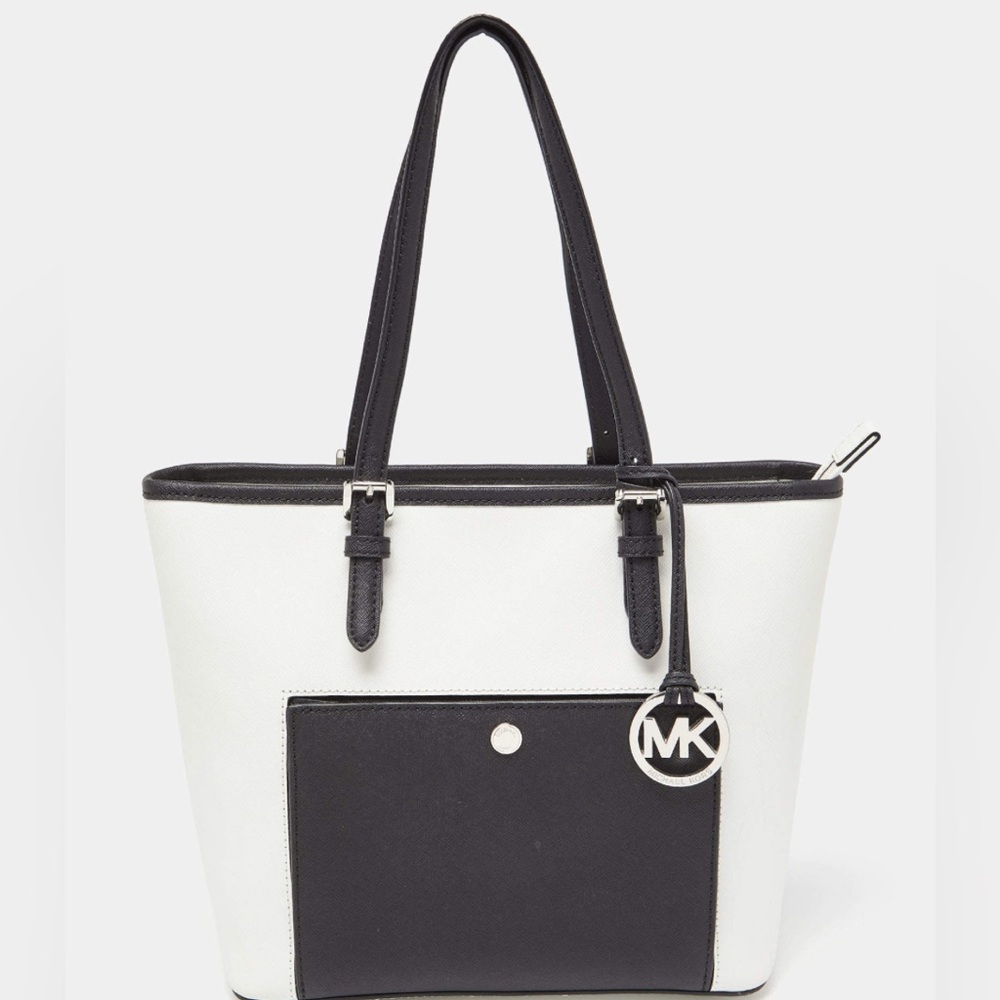 Michael Kors Two-Tone Leather Tote Bag